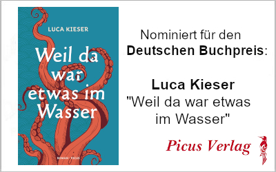 Picus-Autor Luca Kieser ist nominiert für den Deutschen Buchpreis