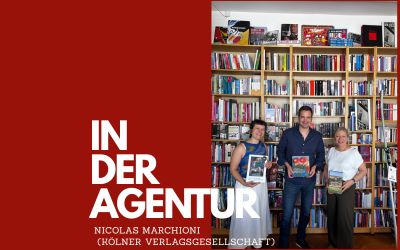 Nicolas Marchioni von der Kölner Verlagsgesellschaft zu Besuch bei BUCH CONTACT