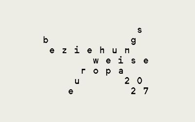 Beziehungsweise Europa: Drei Länder als gemeinsames Gastland „Weimarer Dreieck“